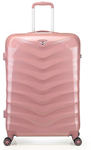 ABISTAB Verage Hartschalenkoffer Seagull 55cm (S-19-55x40x20) 35 Liter 4 Räder Rosegold TSA-Schloss, Hartschale-Reisekoffer, Handgepäck Trolley