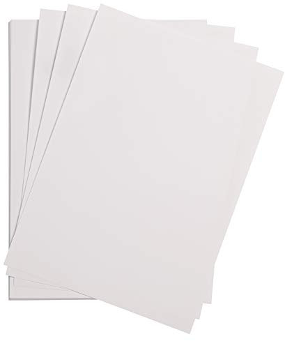 Clairefontaine 975263C - Packung mit 25 Bastelkartons Maya, 185g, DIN A4, 21 x 29,7 cm, Weiß