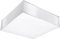 SOLLUX lighting Horus 35 Quadratische Deckenleuchte - Wohnzimmer Lampe Schlafzimmer Leuchte Esszimmer - Lampe für Flur aus 1 x 60 W aus PVC in Weiß 35 x 35 x 11 cm