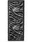 Carpeto Tierfell Läufer Teppich Schwarz 80 x 400 cm Afrika Muster Kurzflor Monaco Kollektion