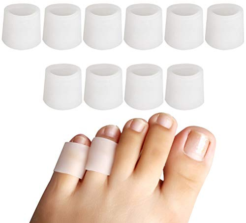 10 Pcs Toe Protectors, Soft Gel Small Toe Cover Protector for Men & Women | Cuttable, Washable & Reusable, Soft, for Running, Hiking, Sports, Helps Reduce Shoe Friction, Effectively Protects Toes