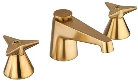 MAMOLI - Miscelatore Batteria lavabo a 3 Fori in Finitura Ottone Spazzolato Gio Ponti 45100000005G - RUB10072 - Ottone Spazzolato