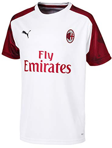 PUMA A.C. Milan 1899 Team DryCell Sleeve Crew Neck White Kids T-Shirt 756144 02