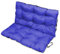 SuperKissen24. Sitzkissen Bankkissen Bankauflage für Gartenbank - 100x50 cm und Rückenlehne 100x60 cm - Outdoor und Indoor - blau
