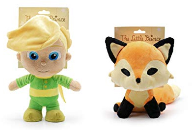Der kleine Prinz - Plüsch Charaktere aus dem Film Der kleine Prinz Der Kleine Prinz 24 cm und Der Fuchs 20 cm - Superweiche Qualität (Pack Der kleine und Der Fuchs)