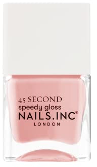 Nails.INC 45 Second Speedy Gloss Fly By At Victoria 14ml, Pink Nude Nail Polish