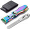VOGARB Toenail Clippers for Thick Nails, Large Wide Jaw Opening Toe Nail Clippers Heavy Duty Fingernail Cutter No Splash for Men Women Adult Seniors (Rainbow with File)