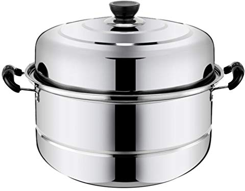 Cabilock 1pièce Casserole à Vapeur Acier Inoxydable à Double Ustensile De Cuisine Pratique pour Cuisson Rapide Et Équilibrée pour Vos Recettes Santé
