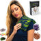 Bouillotte Sèche Graines de Lin - Coussin Chauffant Micro Onde contre Douleur Musculaire (35x18 cm) - Compresse Chauffante de Graines Aromatiques - Housse Lavable, 100% Coton et Odeur de Lavande
