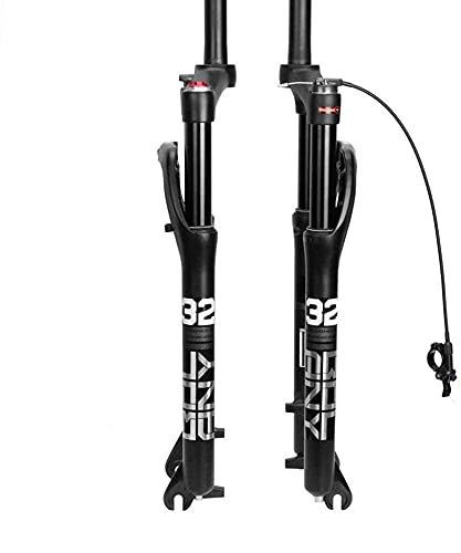 Forcella ammortizzata per bici, forcella anteriore per bici da strada Fat Tire 26 pollici Forcella pneumatica per bici da neve Forcella ammortizzata Beach Cruiser in lega di alluminio Corsa blocco rem