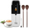 Milk Frother，BlumWay Automatic 2 in 1 Electric Coffee Frother Matcha Whisk Frappe Maker Coffee Stirrers 19000RPM Mini Foam Coffee Maker for Cappuccino, Latte,Frappe, Matcha, Hot Chocolate