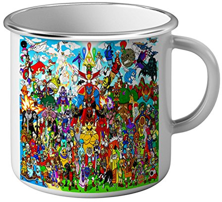 Taza esmaltada Metal Zelda Antología De Los Héroes Videojuegos Vintage