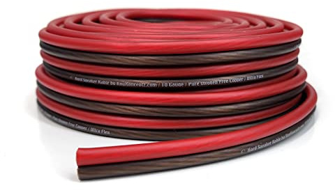 Kord Speaker Kable 10 Gauge Oxygen Free Copper Speaker Wire 50' Red/Black