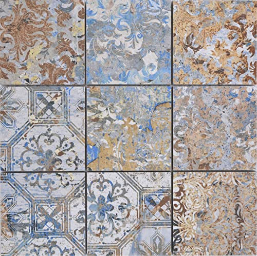 Gres porcellanato mosaico in ceramica forte multicolore opaco parete pavimento cucina bagno doccia mosaico piano a mosaico