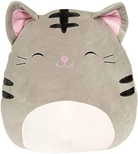 Squishmallow Offizielles Kellytoy Plüschtier für Hunde, Katzen, Hasen, Frösche, Quetsch, weiches Plüschtier (Tally Cat (schläfrig), 20,3 cm