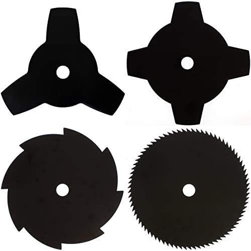GT Garden Lot de 4 Lames pour débroussailleuse et Multifonction 4 en 1