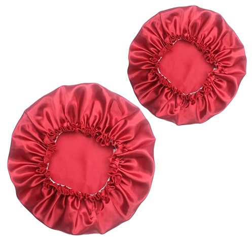 SweetEasy Satin Bonnet, 2 Pieces (Ebeveyn-Kids) Satin Bonnets Sleep Cap Hat