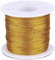 Corda in filo d'oro, 100 m filo d'oro intrecciato con bobina, filo metallico oro per gioielli cordino, filo fai da te e corda da imballaggio, piacevole e attraente