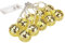 LED Disco Ball Mirror String Lights,10 Bright Reflective Silver Mirror Ball with White Lights, Battery Operated Reflective Silver Mirror Ball with White Lights for Xmas Tree Holiday(yellow 5cm)