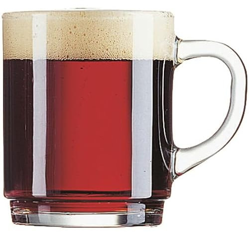 Generisch 24 Glühweintassen Glühweinbecher, stapelbar, gehärtet, 25 cl mit Füllstrich 0,2 l /-/ CE
