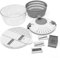 Lumme Salad Spinner Vegetable Chopper Multifunctional includes a shredding board with multiple blades, easy to use, Spin dry, and chop your favorite Salad greens, fruits, and Vegetables…