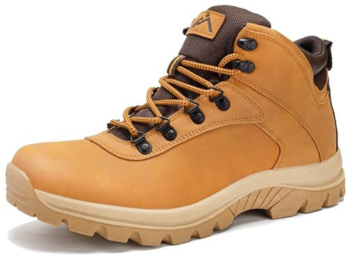 CC-Los Scarponi da trekking impermeabili da uomo, stivali da lavoro Mid-Top, Grano, 41 EU