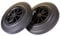 8 Heavy-Duty Universal Wheelie Bin Wheels Twin Pack - Robust Rubber For Most Bins - 200mm, 22.5mm Hub Bore by GreenGrove
