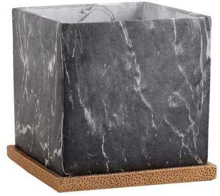 EQUALIZE Vaso di Fiori Vasi da fiori da tavolo, vasi da fiori moderni in stile minimalista, vasi da fiori di lusso leggeri, vasi da fiori quadrati in cemento Fioriera Semplice