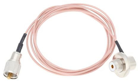 eMagTech Cable Extensión de Radio CB UHF PL259 Macho A UHF SO239 Cable Extensión Hembra RG316 para Vehículo Coche SUV Radio CB Radioaficionado Radio Bidireccional Radioaficionado
