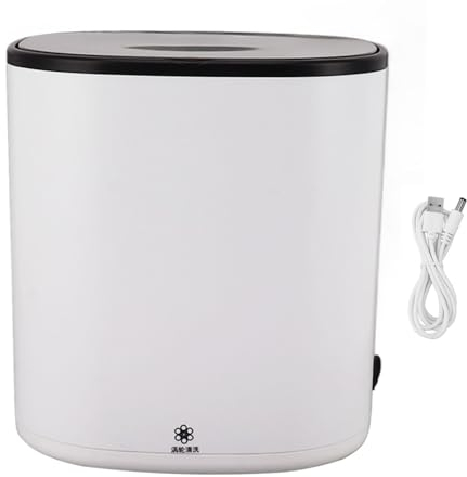 Gavigain Detergente per pennelli per Trucco Elettrico, Pulizie Profonde Pulitore per pennelli per Trucco Lavatrice Turbo Portatile per Viaggi a casa