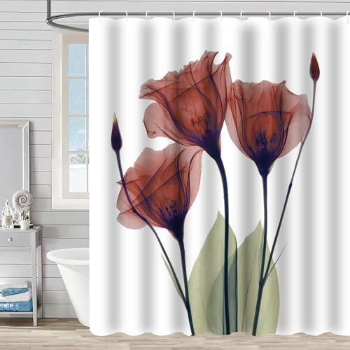 FAIRYGATE Duschvorhang für Badewanne und Dusche, 180x180cm, Wasserdicht, Antibakteriell, mit 12 Duschvorhangringen, B8208