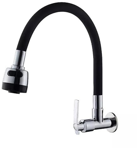 Delvant FLEKO Spültischarmatur mit flexiblem Arm Schwarz
