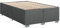 vidaXL Bettgestell, Bett mit Bettfüße Lattenrost, Polsterbett für Schlafzimmer, Doppelbett Bettrahmen, Modern, Dunkelgrau 120x190cm Stoff