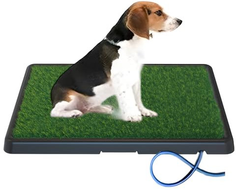 Portable Drainage Pet Urinal,Toilet,Grass Mat.,Potty Grass, Urinal Containing, Toilet Substitute,Puppy Turf,Suitable Size for Most Dogs,Dogs Cushions. 25 * 20 * 2 Inches.