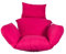 Hängesessel für den Außenbereich, mit Kissen, rosa Farbe, für drinnen und draußen, Schaukelstuhl, Sitzkissen für Hängekorb, Stuhl, weich und bequem
