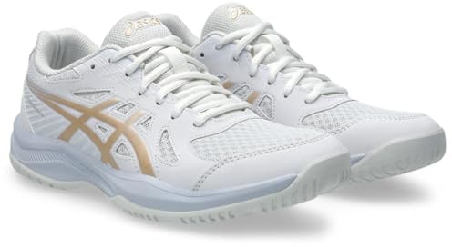 ASICS Damen Upcourt 6 Sneaker, Weißer Champagner, 39 EU