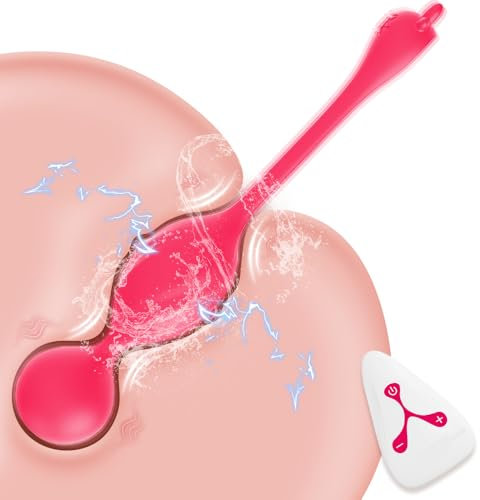 Lmgoc Liebeskugeln Beckenboden Trainingskugeln Elektrischer Schock G-Punkt Vibrator Sex Spielzeug für Frauen Mit 3 Elektroschocks und 12 Vibrationsmodi Analvibrator E-stim Erotik Massage Sexspielzeug