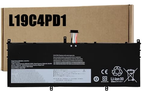 BLESYS L19C4PD1 L19D4PD1 Batteria per Lenovo Yoga C640-13IML (81UE) Yoga 6 13ARE05 (82FN) 6 13ALC6 (82ND) PC Portatili 7,68V 60Wh L19M4PD1 L19L4PD1