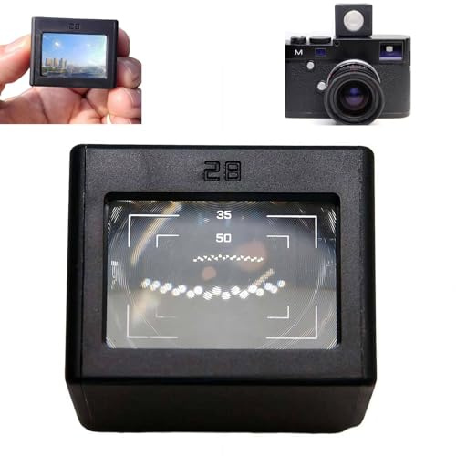 28mm Waist Level Viewfinder - Retropia Optical Waist Level Viewfinder, with 35/50 or 40 Frame Lines, Shoe Foot Position-Adjustable for Precise Framing (35/50)