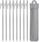 goldmiky Heringe Erdnägel Stabil 30 cm Lang- Zeltheringe Sturmsicher 30cm, Heringe Erdnägel Stabil, Schraubheringe Camping Metall, Schraubheringe Camping mit Haken und Loch für Outdoor Wandern
