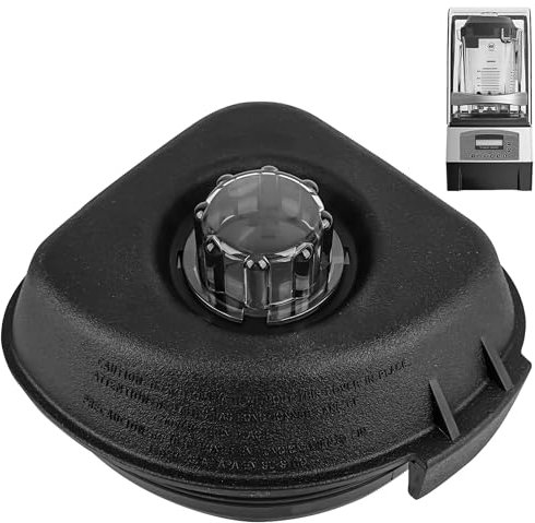 Linkidea Blender Lid Replacement, Compatible with Vitamix Blender Parts, Works with 32, 48 oz Capacity, Black