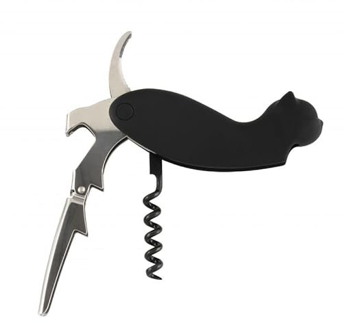 Korkenzieher 3-in-1, Modell schwarze Katze. Derrière la porte (DLP)