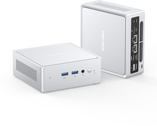 MINIS FORUM NAB8 Plus Mini PC, Intel Core i7-12800H (14C/20T, up to 4.8GHz), 32GB DDR4 RAM 1TB M.2 SSD, HDMI/DP / USB4,2.5 Inch HDD/SSD Slot,USB-A x 4,Dual 2.5G LAN,Wi-Fi6E / BT5.3,Mini PC Oculink