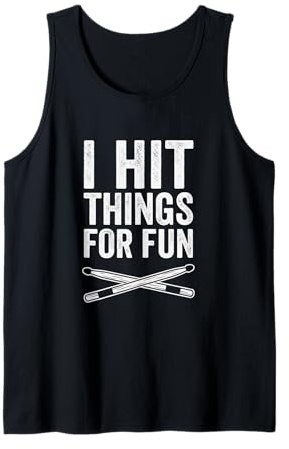 Lustiges Vintage Rock Heavy Metal Drums Hit Musik Geschenk Tank Top