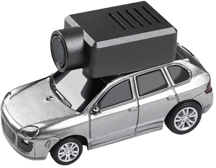 1/64 WL Mini RC Car With FPV Camera & LED Ambient Lights & Interactive Controls & 3 Modes Remote Control Car FPV RC Drift Cars Adult，Controlled Via A Mobile App (Grey, 6.8cmX3.2cmX3.9cm)
