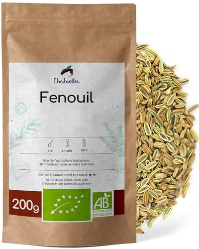 Chabiothé - Fenouil Bio Graines 200g - tisane pour la digestion