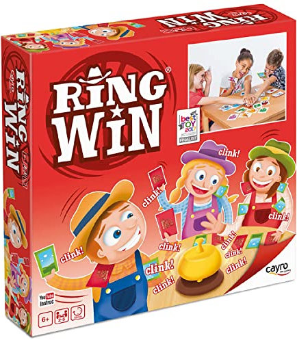 Cayro - Ring Win - + 6 Jahre - Geschwindigkeit und Spaß - Brettspiel für Kinder - Finden Sie als Erster das richtige Tier - Ideal für 2 bis 5 Spieler