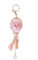 ZOONAI Porte-clés en forme de fleur et de perle pour voiture, sac à main, rose, taille unique