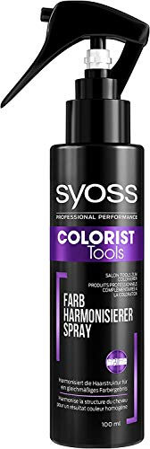 Syoss Professional Performance Colorist Tools Farbharmonisiererspray Inhalt: 100ml Spray harmonisiert die Haarstruktur für ein gleichmäßiges Farbergenis der Haarcoloration.