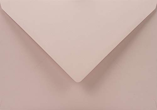 Netuno 25 Large Pale Pink Coloured envelopes DIN C5 162x229mm 6.37x9.01 inches 115gsm Sirio Color Nude gummed Pointed Flap no Window for Wedding Invitations Christmas Birthday Greeting Cards RSVP A6